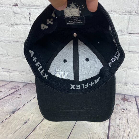 Precise Baseball Hat Cap Stretch Fit Fits Small-Medium S-M Black Embroidered - Picture 7 of 8